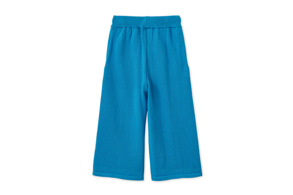 Organic Cotton Knit Wide Leg Trousers