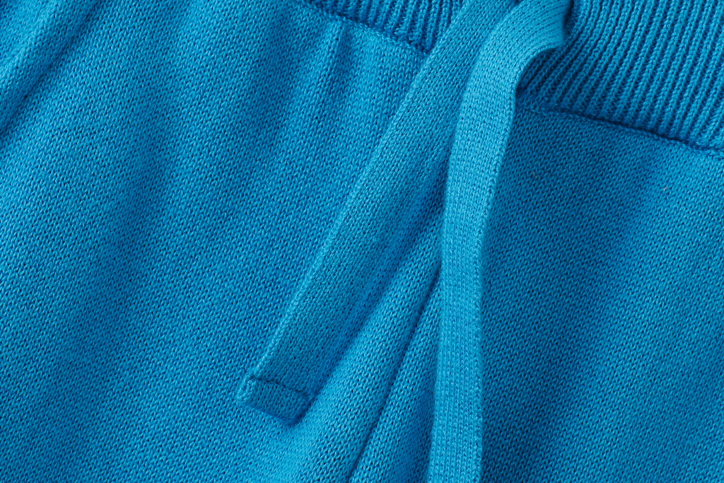 Organic Cotton Knit Wide Leg Trousers