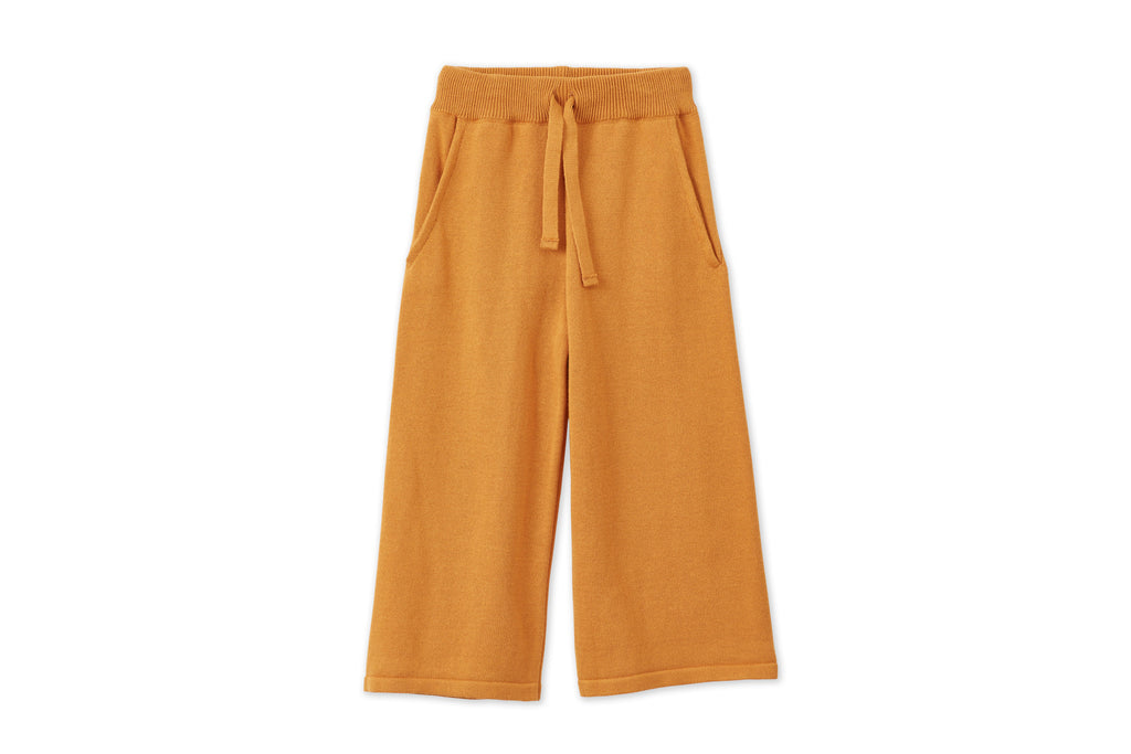 Organic Cotton Knit Wide Leg Trousers