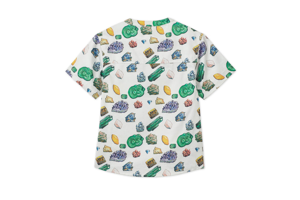 Vild Lab No.12 - Earth Rocks!, Organic Cotton Band Collar Woven Shirt