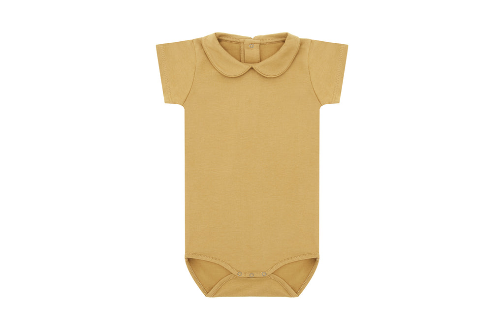 SS Organic Cotton Collared Bodysuit