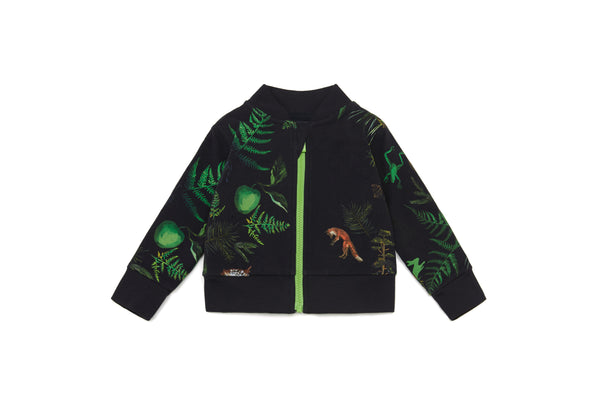 Vild Lab No.7 - Night Forest, Organic Cotton Bomber Jacket