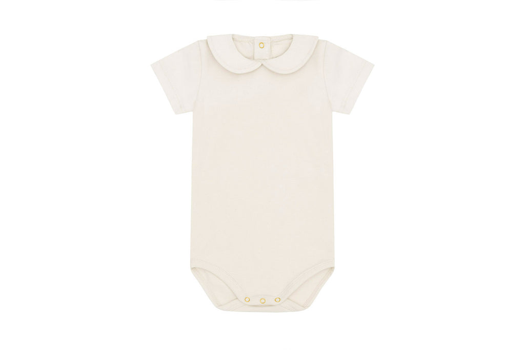 SS Organic Cotton Collared Bodysuit