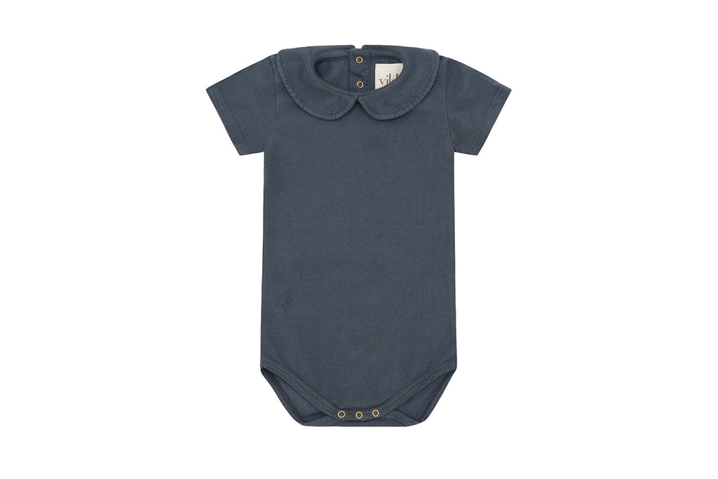 SS Organic Cotton Collared Bodysuit