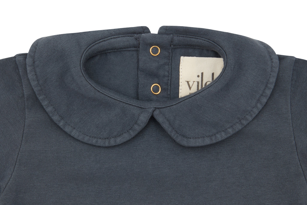 SS Organic Cotton Collared Bodysuit