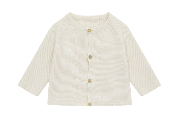 Organic Knit Cardigan - Ecru
