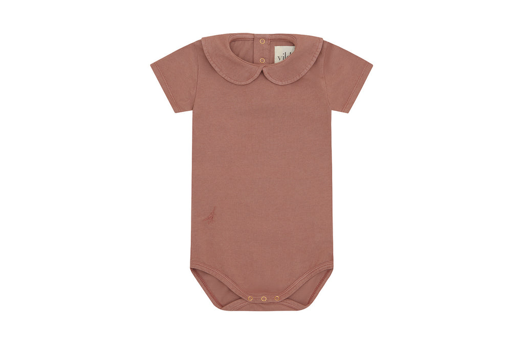 SS Organic Cotton Collared Bodysuit - Happy Green