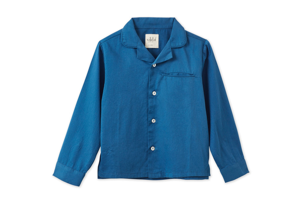 LS Organic Cotton Woven Collared Shirt