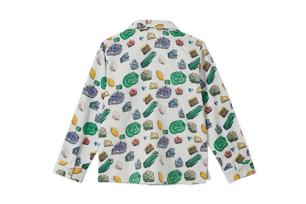 Vild Lab No.12 - Earth Rocks!, Organic Cotton Woven Collared Shirt