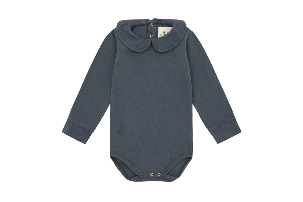 LS Organic Cotton Collared Bodysuit