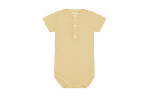 SS Organic Cotton Henley Bodysuit