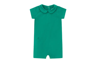 Organic Cotton Collared Bodysuit with Shorts
