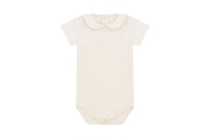 SS Organic Cotton Collared Bodysuit