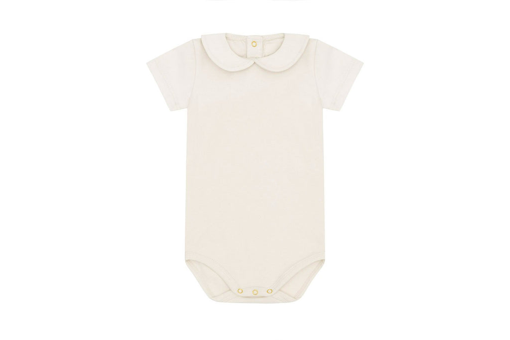 SS Organic Cotton Collared Bodysuit