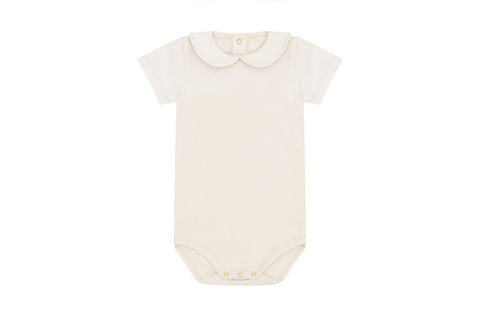 SS Organic Cotton Collared Bodysuit